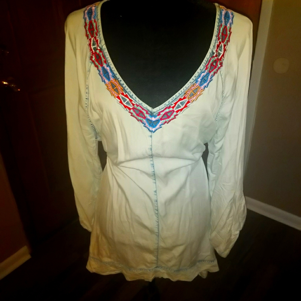 Oversized light Blue Blouse